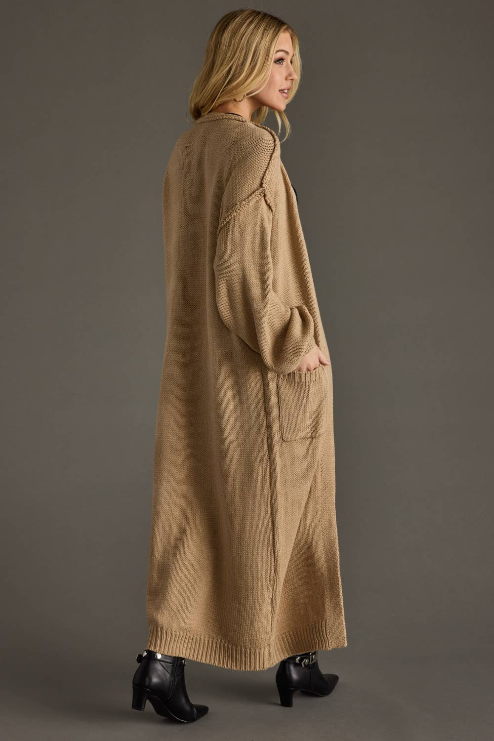 Tan Duster Cardigan