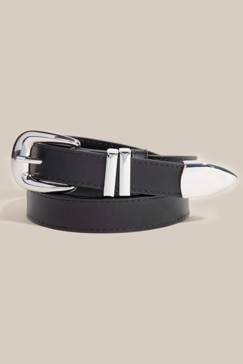 Modern Sleek Leather Belt: SIV