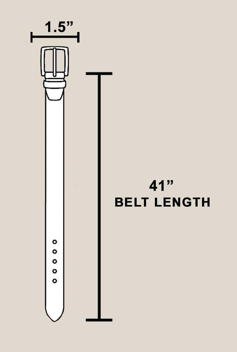Metallic Studded Vegan Leather Belt: Brown / Silver