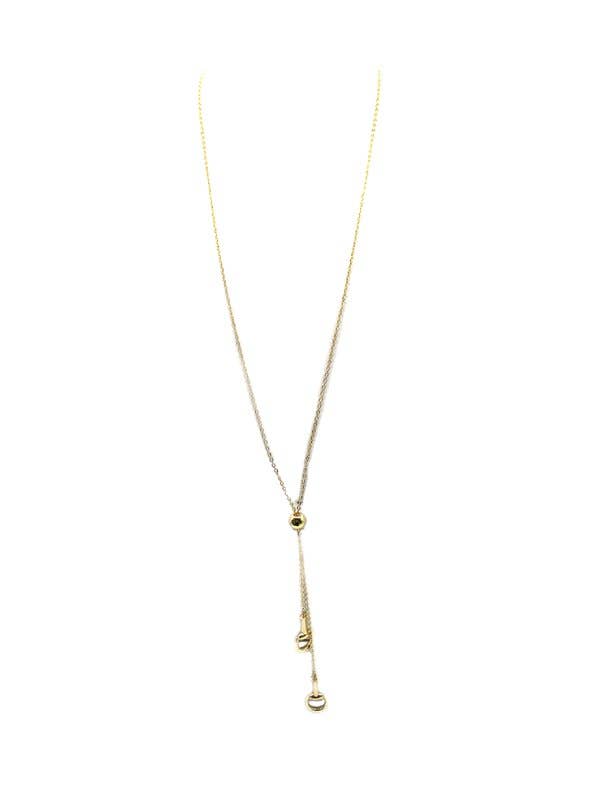 Western Snaffle Bit Bolo Necklace Horsebit