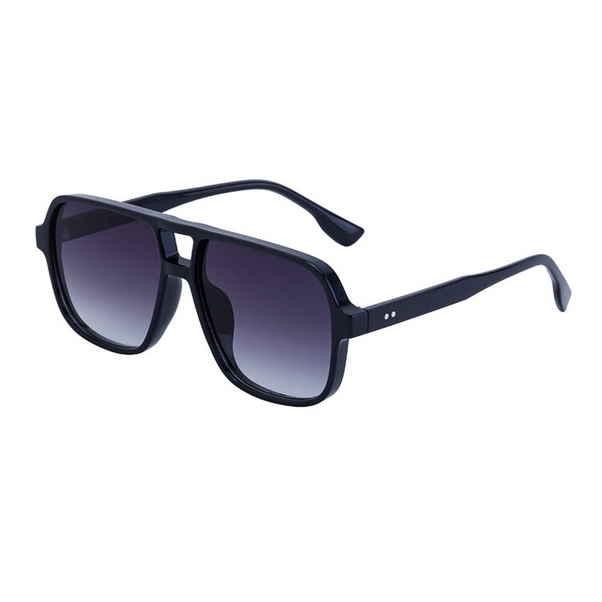 DOUBLE BRIDGE LARGE FRAME DRIVING SUNGLASSES_CWASG0614: BLACK3 / (OS) 1