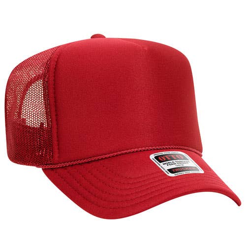 Put It On Santa's Tab Foam Embroidered Christmas Hat: Red / White