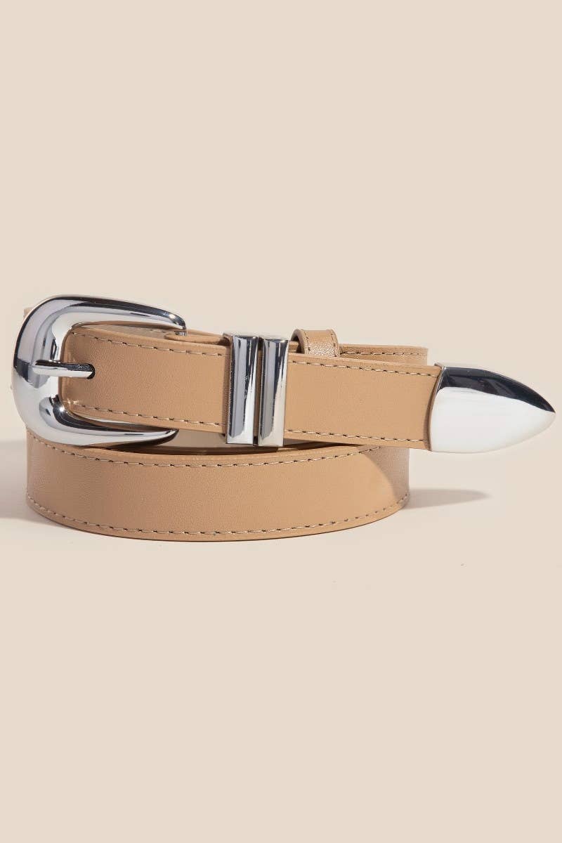 Modern Sleek Leather Belt: SBR