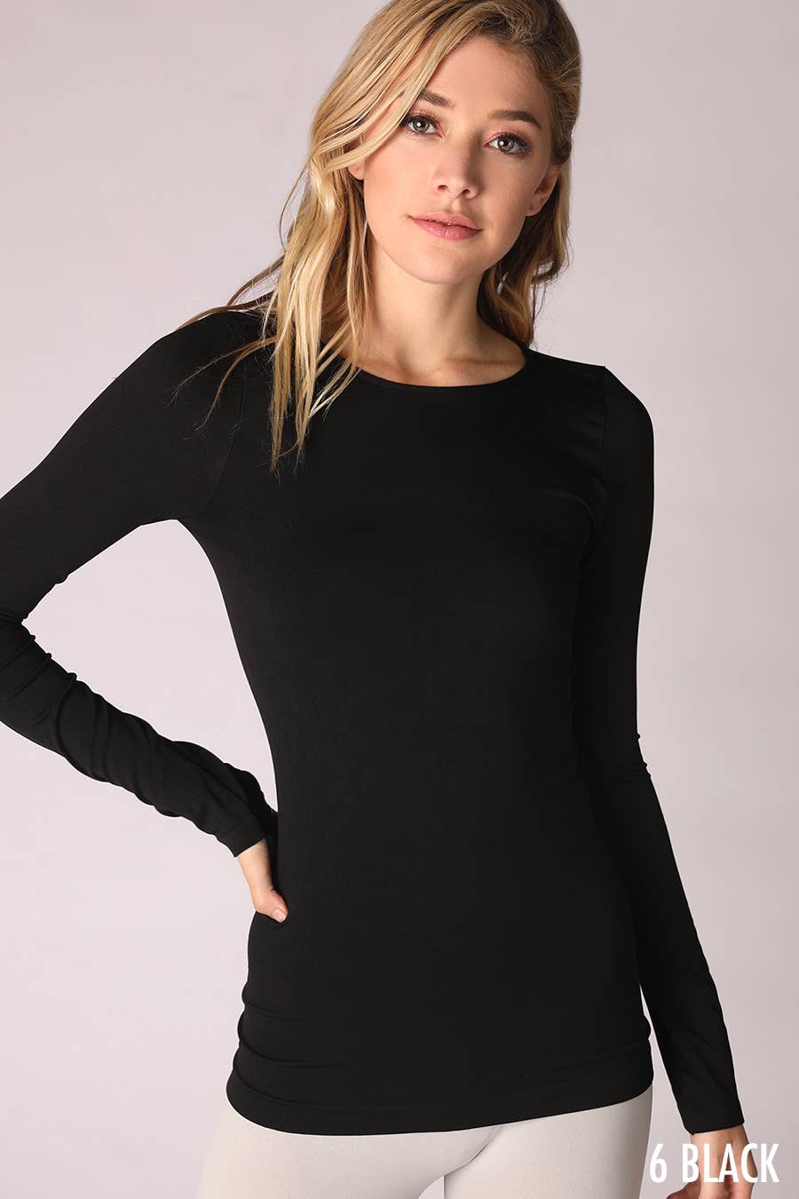 NS5423 - Long Sleeve Crew Neck Top: 2245 Chili Oil
