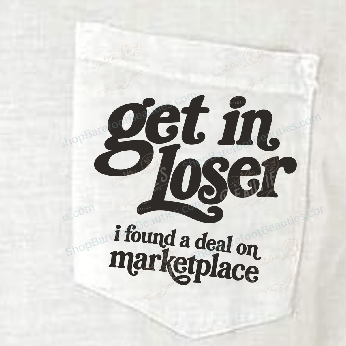 Marketplace Tee: No Pocket (Print Remains) / Medium