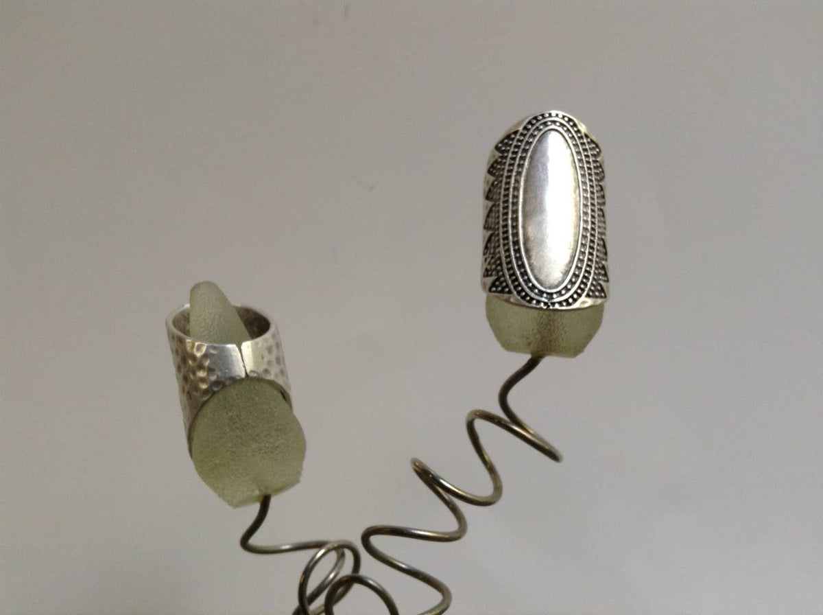 Elongated oval statement ring