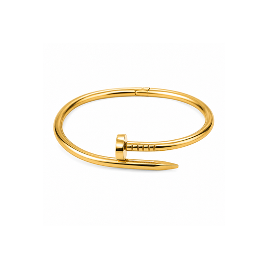 Gold Nail Bangle