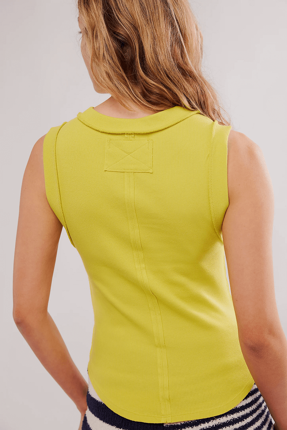 Ladies Ribbed Sleeveless Tank Top SKT278: Light Pink / XL