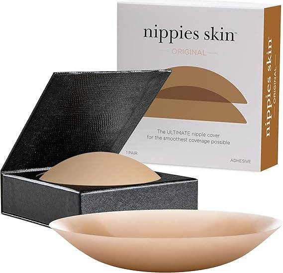 Nippies Skin Adhesive Nipple Covers: Caramel / Size 3 (DD+ cups)