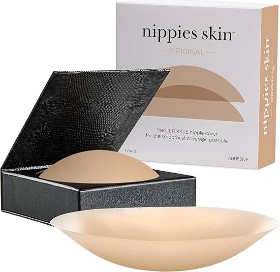 Nippies Skin Adhesive Nipple Covers: Caramel / Size 3 (DD+ cups)