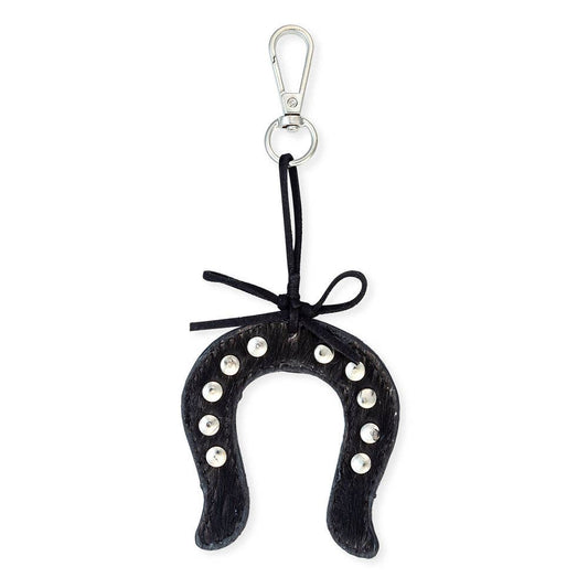 The Lucky Horseshoe Bag Charm Black