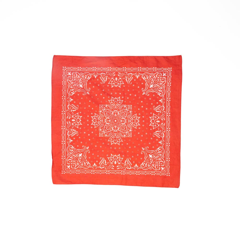 Rider's Moon Bandana in Red: Red / SINGLE