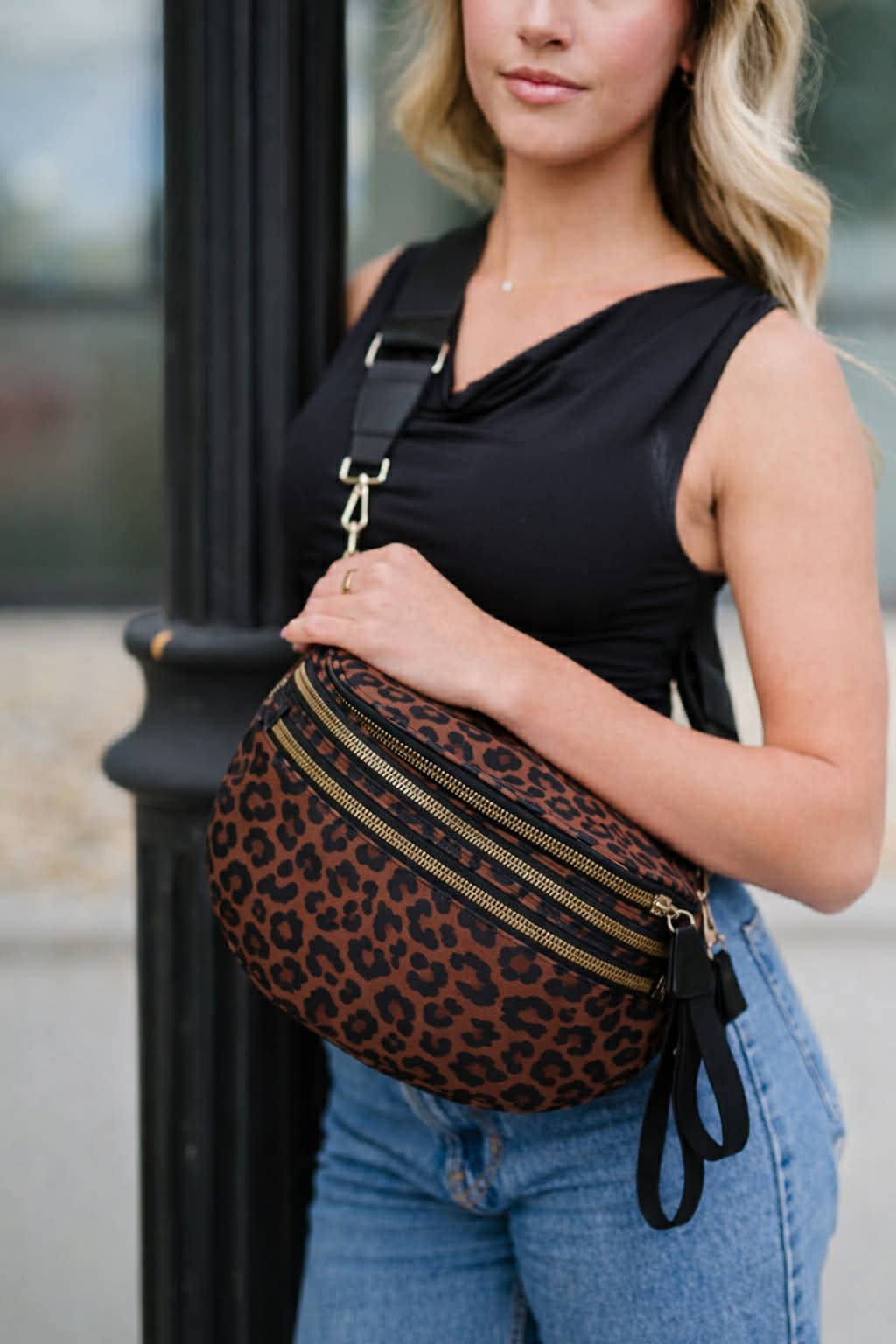 Farah Fanny Bum Bag - Brown Leopard RTS