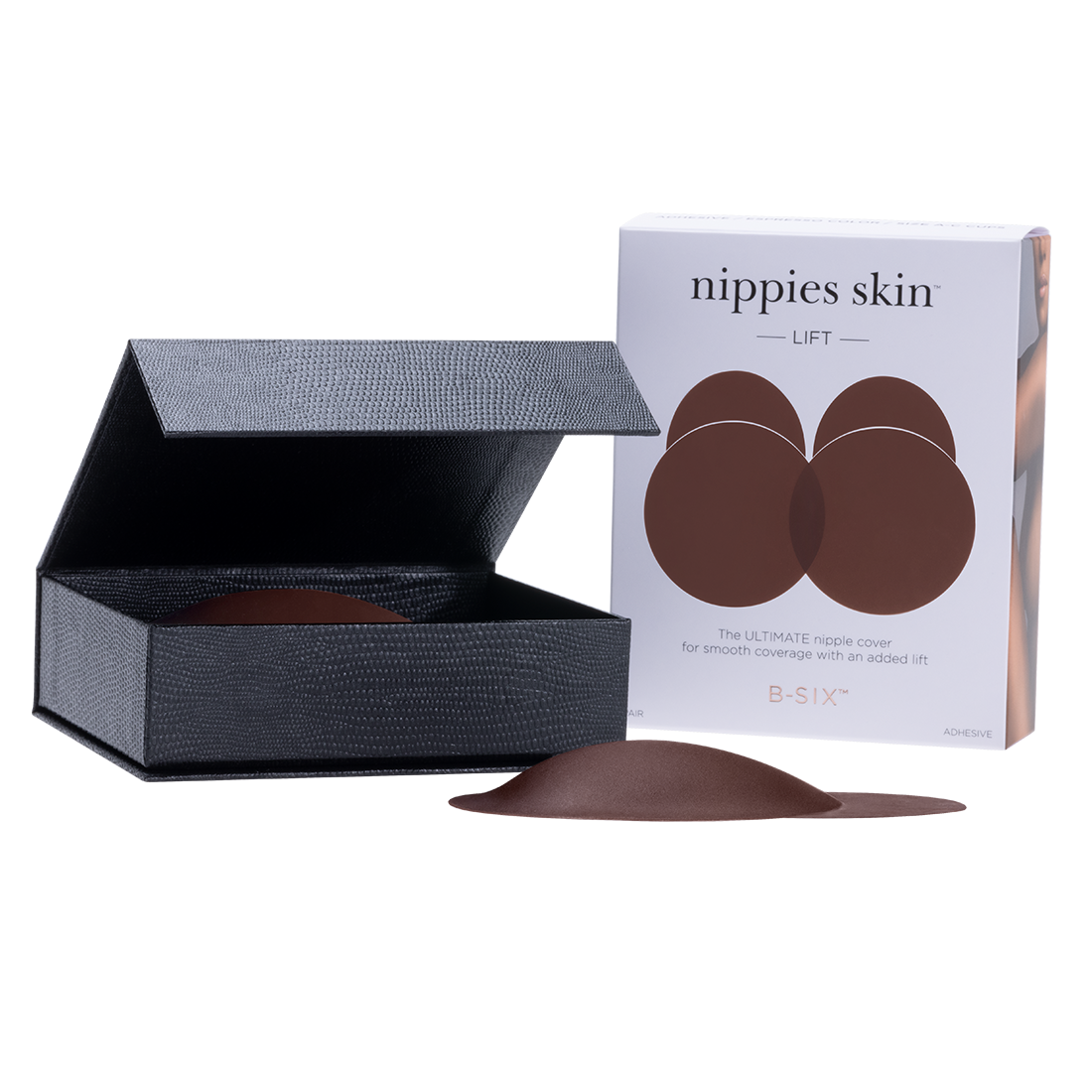 Nippies Skin Adhesive Nipple Covers with Lifting Tab: Caramel / Size 2