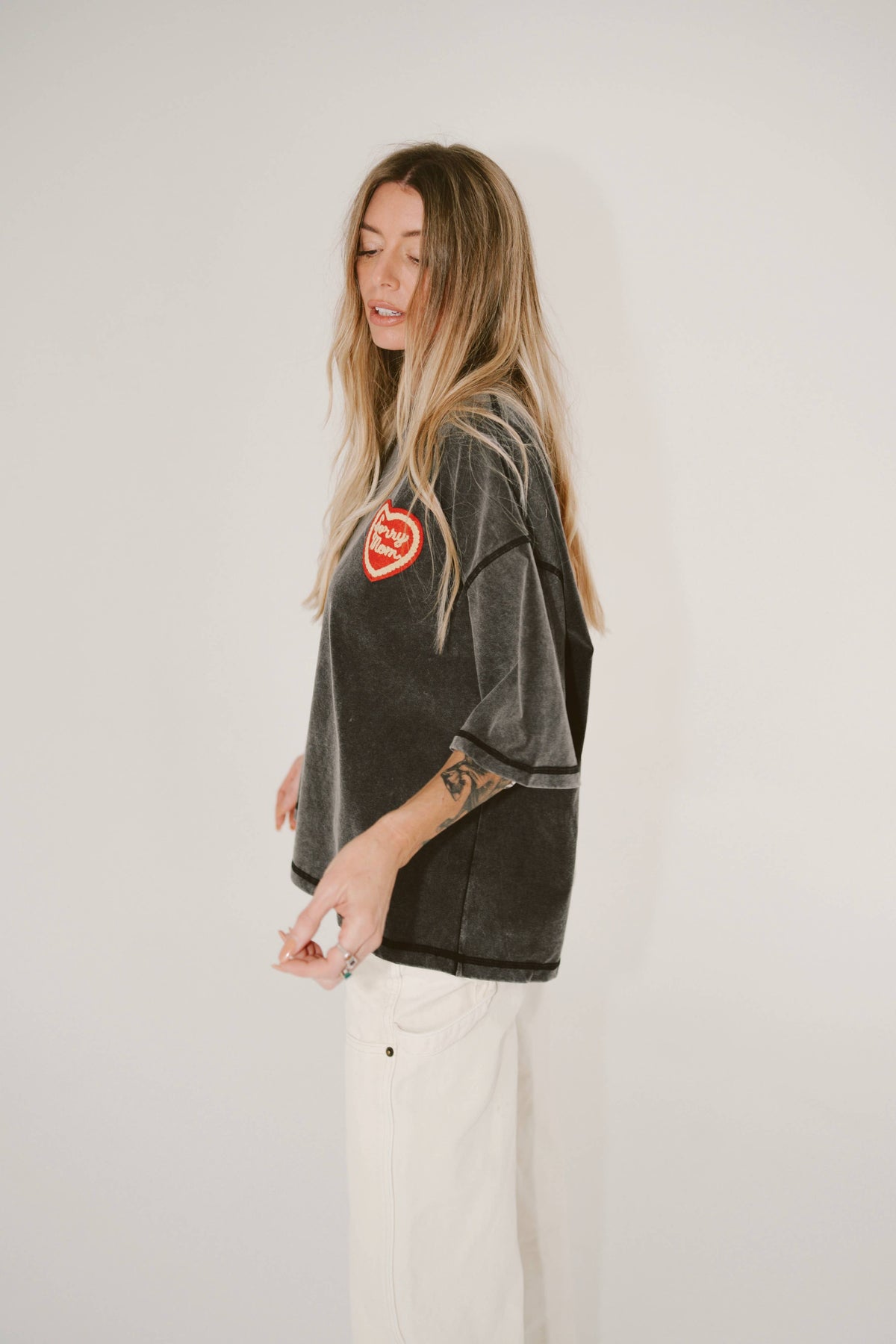 Sorry Mom Tee: Black / M