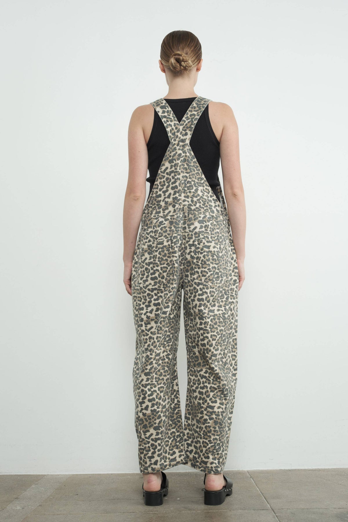 MAP2994 SLOUCHY RELAX FIT DENIM OVERALL: DENIM / M