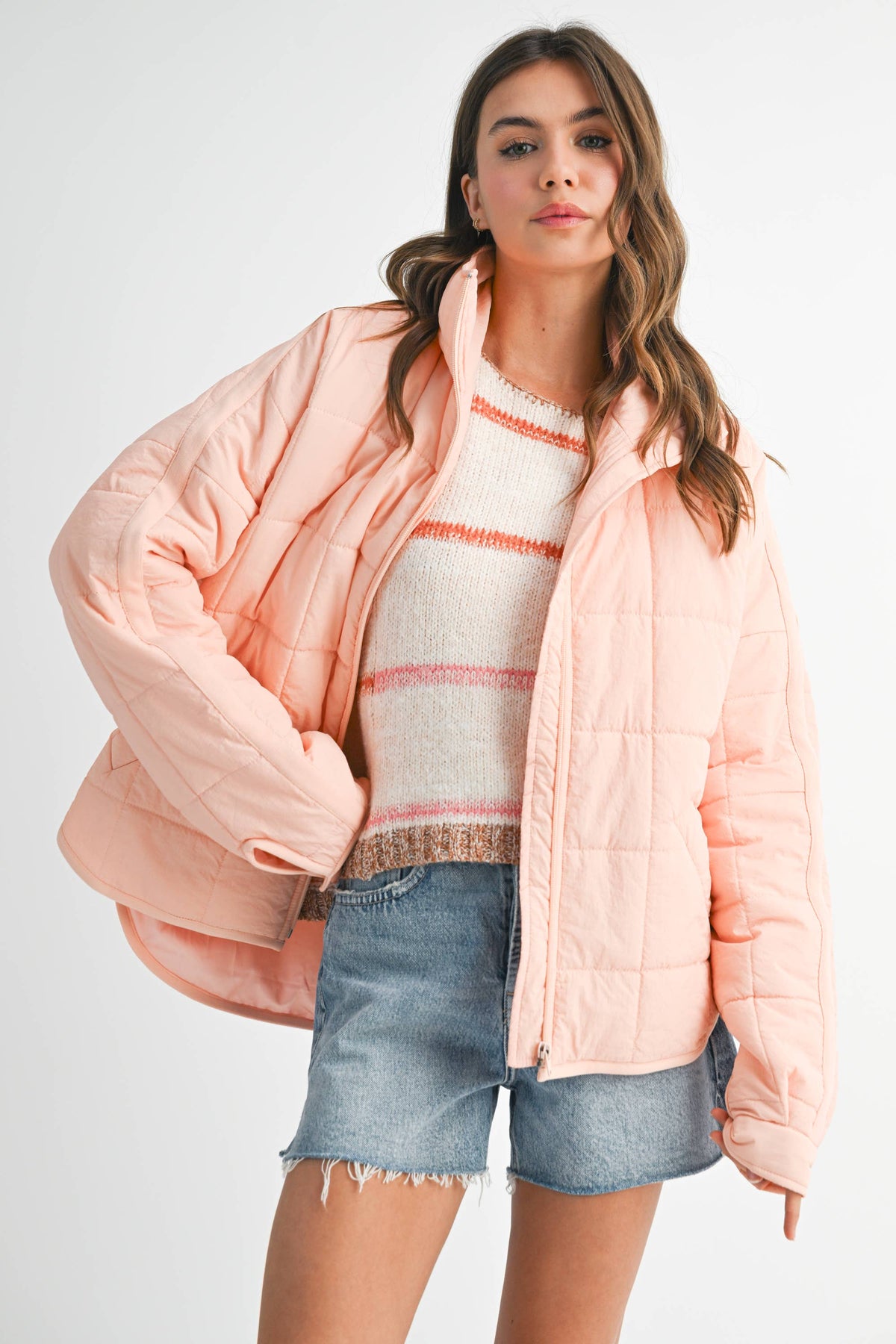 Bebe Puffer Jacket: Mauve Swoon / Contemporary
