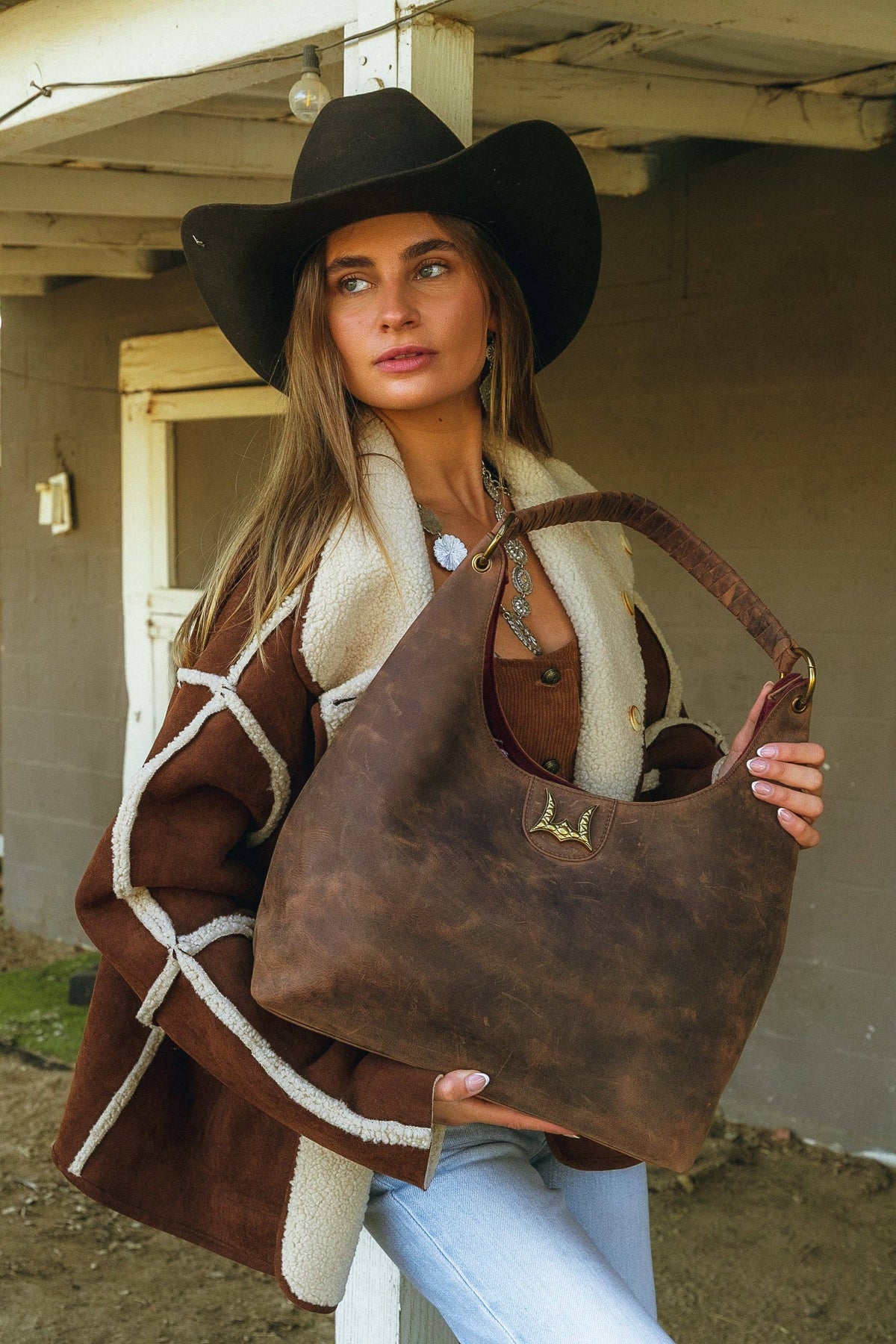 Lw Large Purse In In Brunette Leather