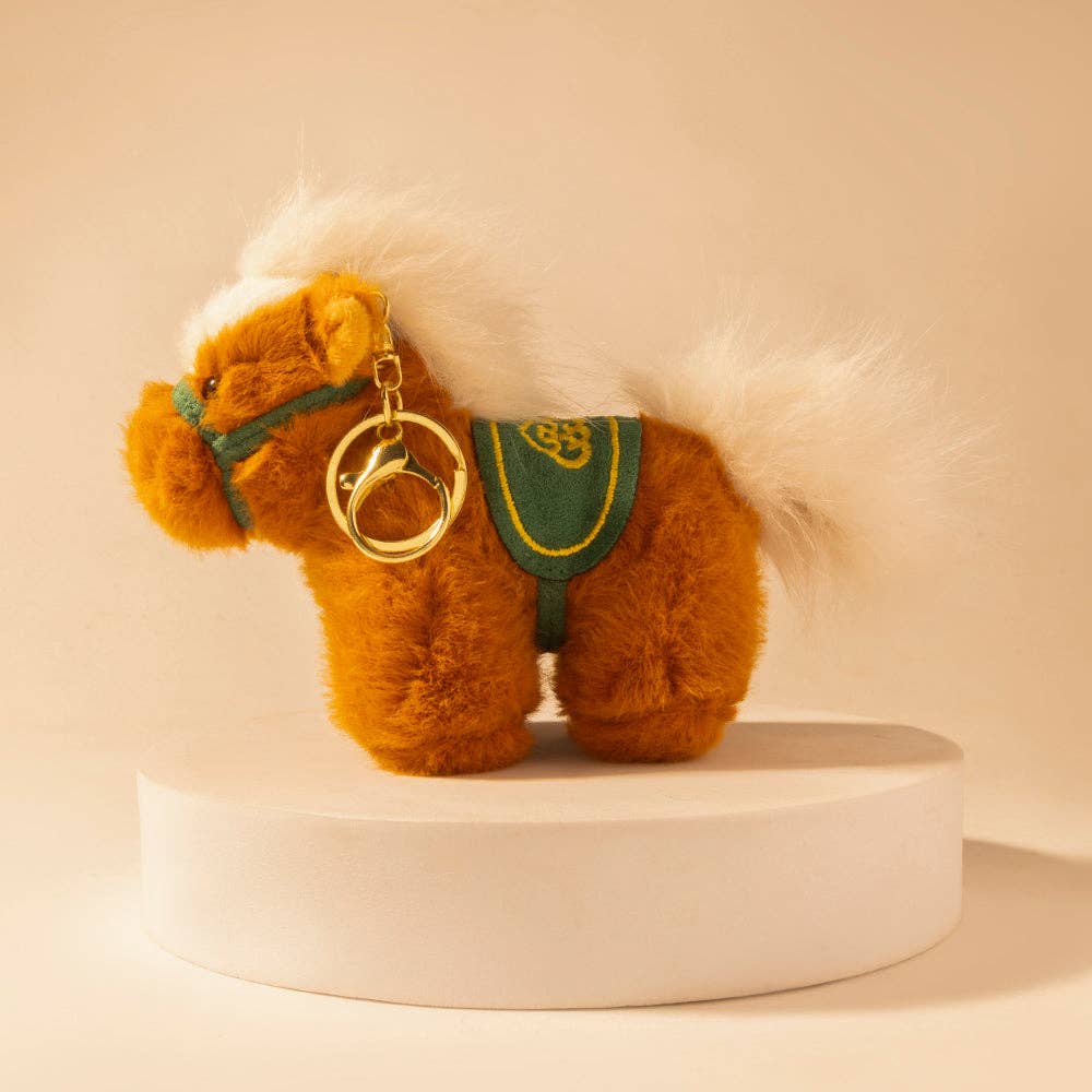 Western Whimsy Horse Bag Charm in Brown: Brown
