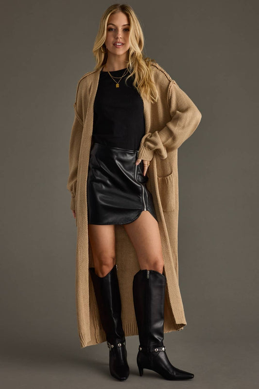 Tan Duster Cardigan