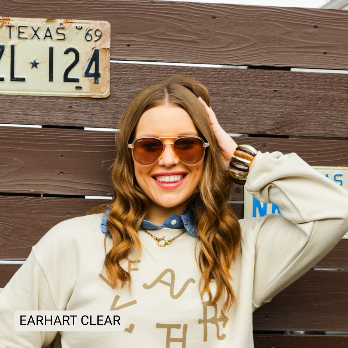 Earhart - Women’s Aviator Sunglasses–Polarized Everyday Chic: Grey