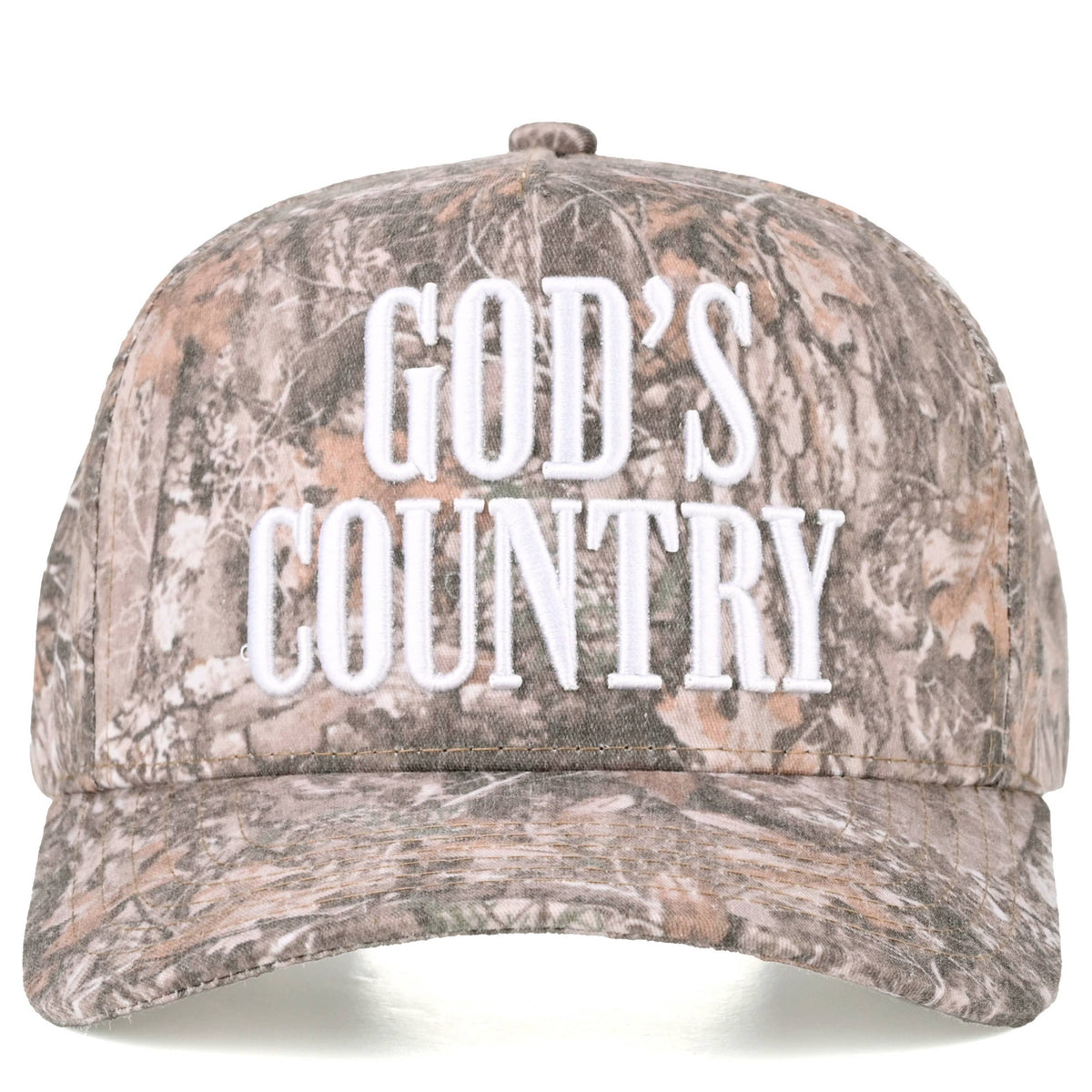 C.C GOD'S COUNTRY Letter on Two Tone Trucker Hat: DKM