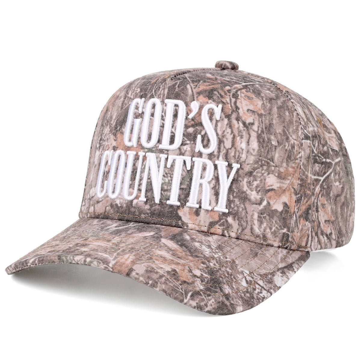 C.C GOD'S COUNTRY Letter on Two Tone Trucker Hat: DKM