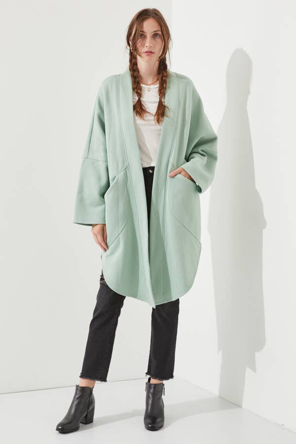 OVERSIZED KNIT CARDIGAN JJO5013: Black / L/XL