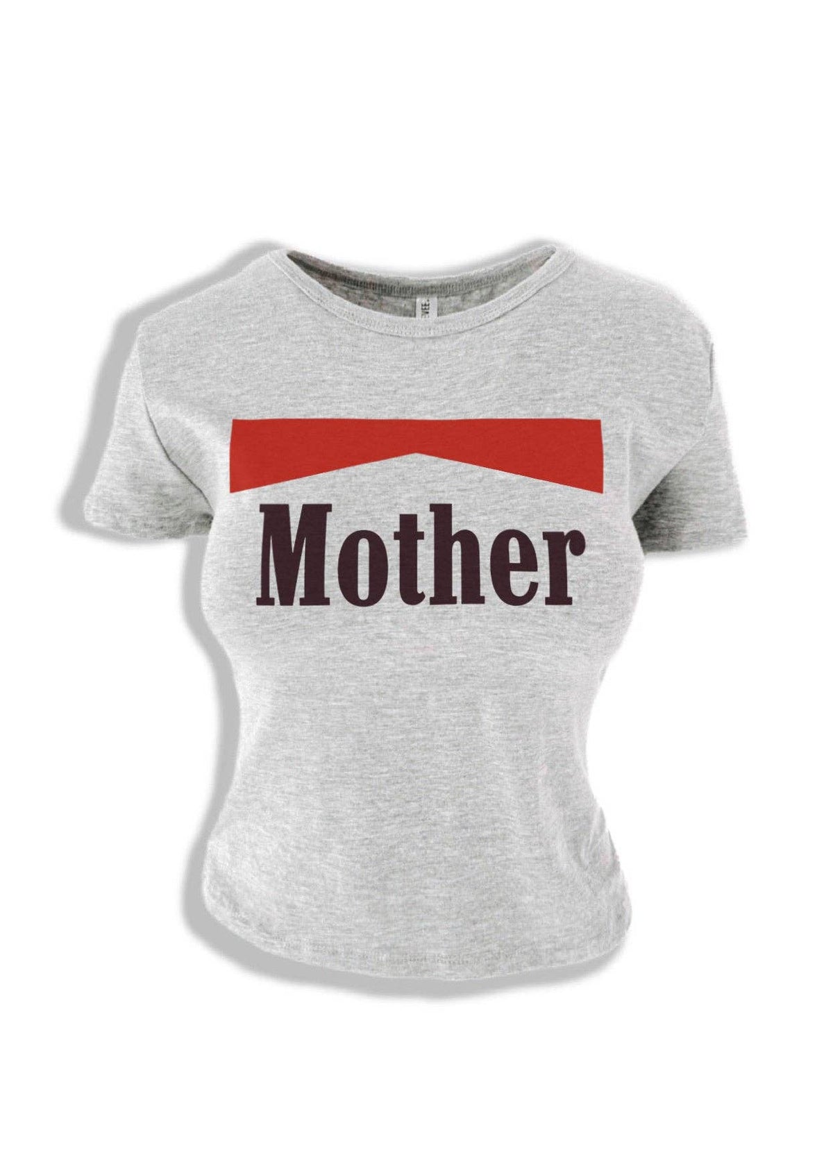 VINTAGE MOTHER GRAPHIC BABY TEE: Heather Gray / 1X/2X