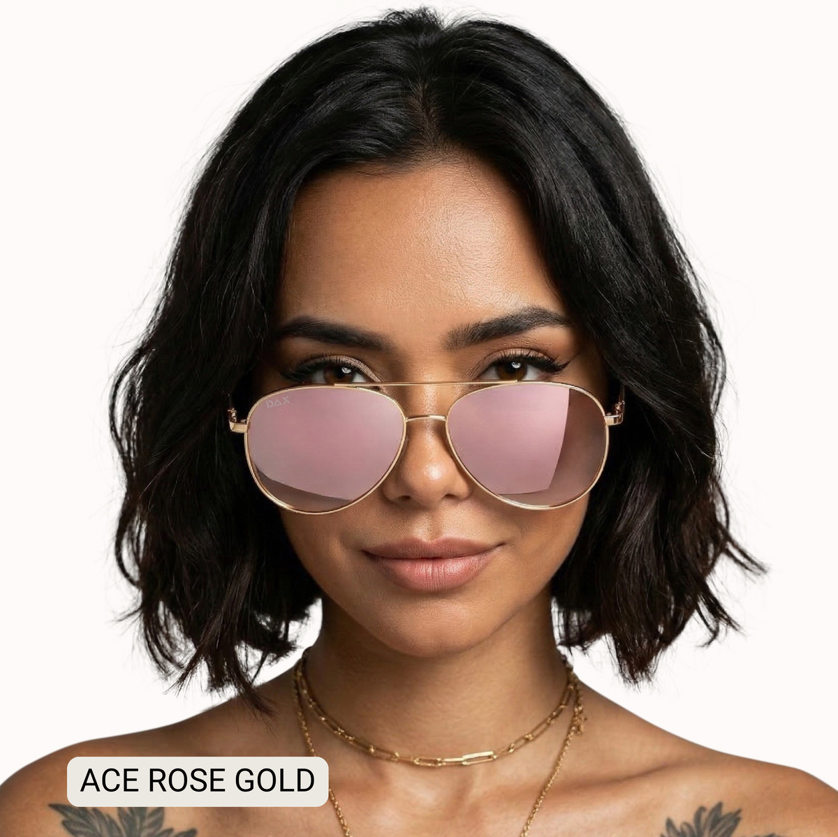 ACE - Unisex Aviator Sunglasses – Polarized Hair-Friendly: Cheetah