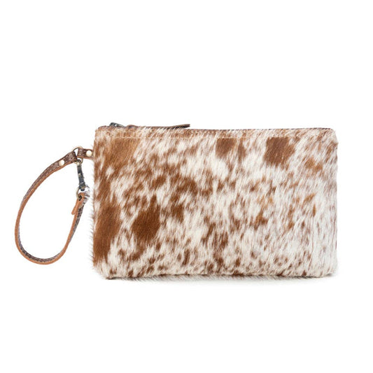 White & Brown Hairon Small Bag