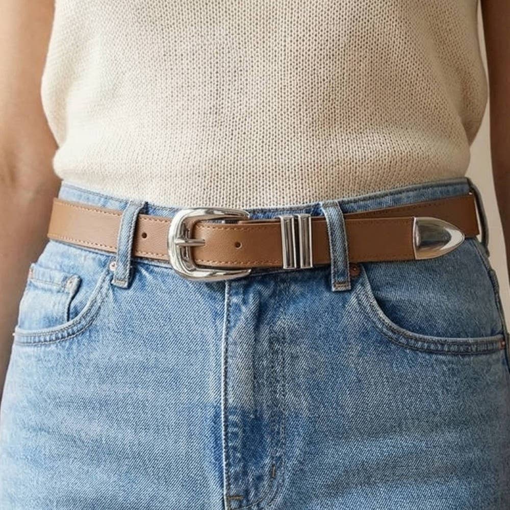 Modern Sleek Leather Belt: SBR