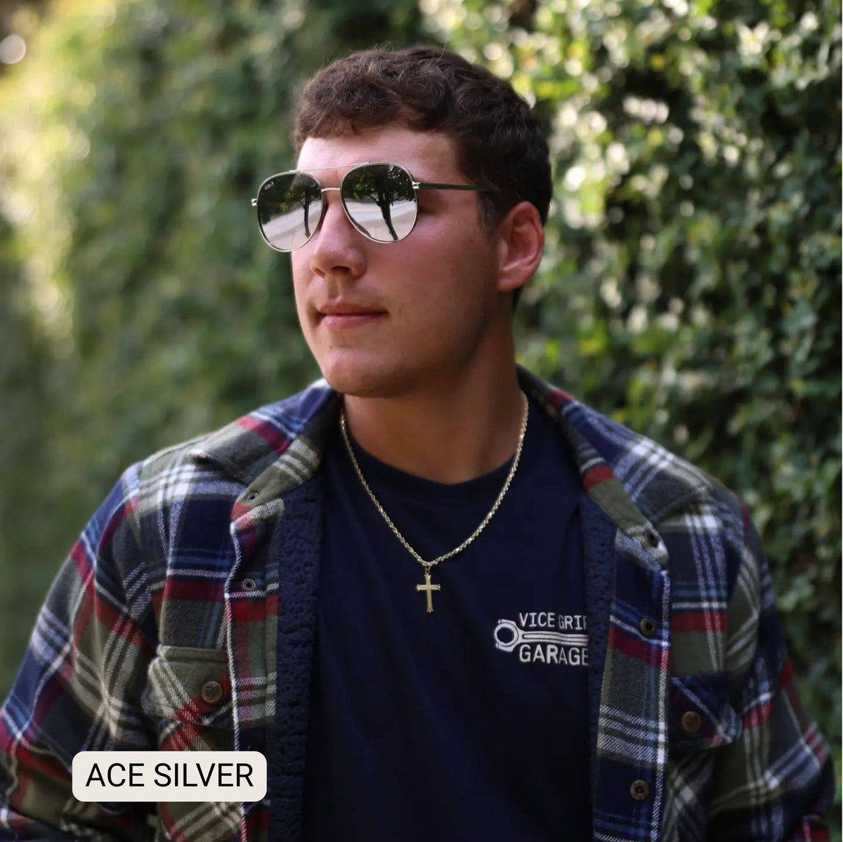 ACE - Unisex Aviator Sunglasses – Polarized Hair-Friendly: Jet Black