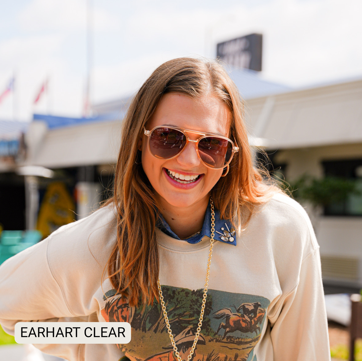 Earhart - Women’s Aviator Sunglasses–Polarized Everyday Chic: Grey