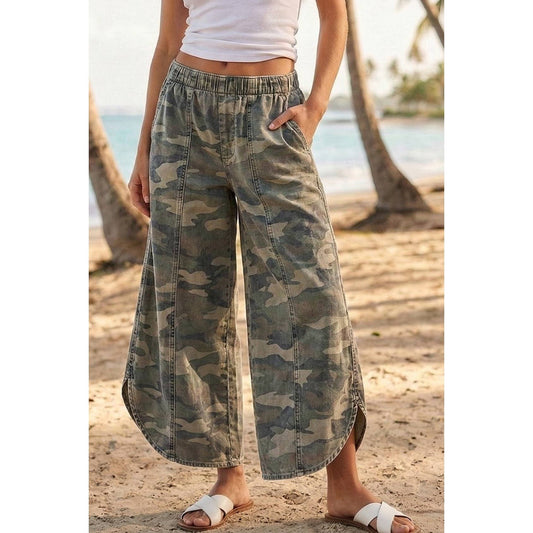 Tulip Washed Camo Relaxed Fit Jean: CAMO / S-M-L-XL(2-2-2-1)