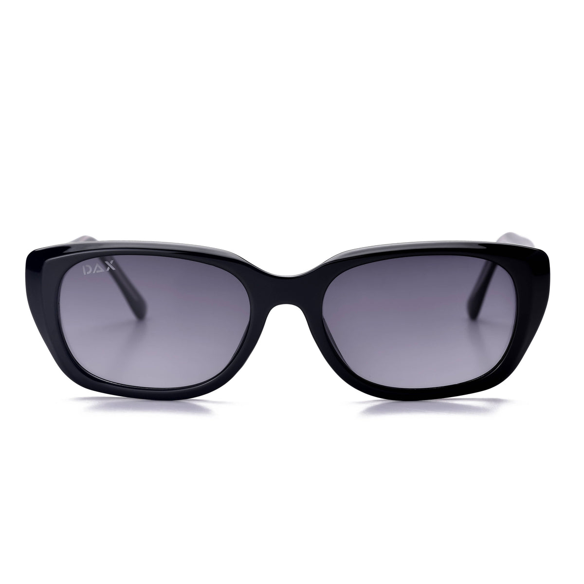 Jade - Women's Small Cat Eye Polarized Sunglasses: Black