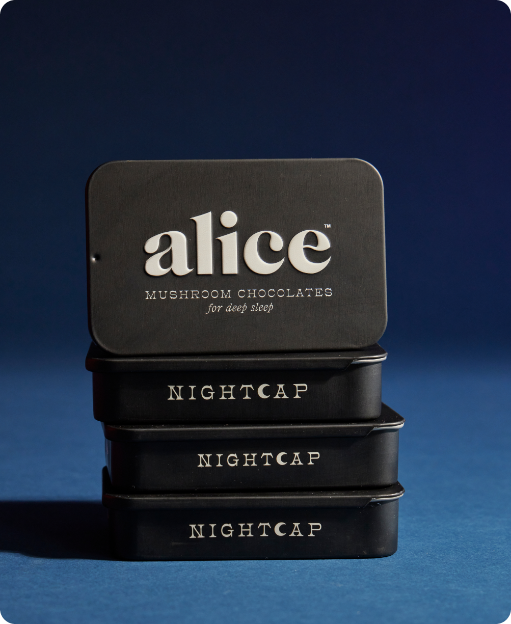 Nightcap — mushroom chocolate supplement for deep sleep