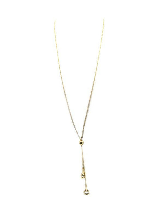 Western Snaffle Bit Bolo Necklace Horsebit