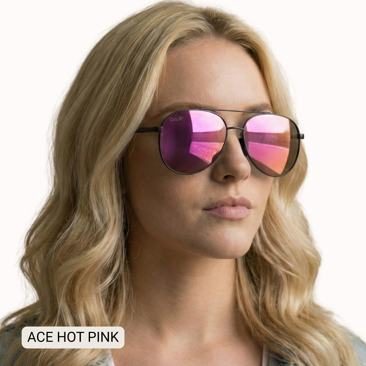 ACE - Unisex Aviator Sunglasses – Polarized Hair-Friendly: Cheetah