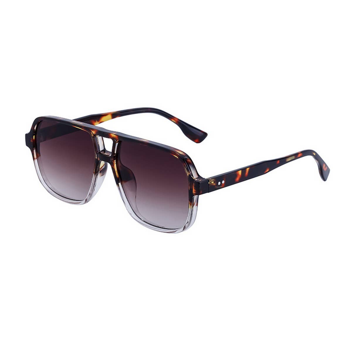 DOUBLE BRIDGE LARGE FRAME DRIVING SUNGLASSES_CWASG0614: BLACK1 / (OS) 1