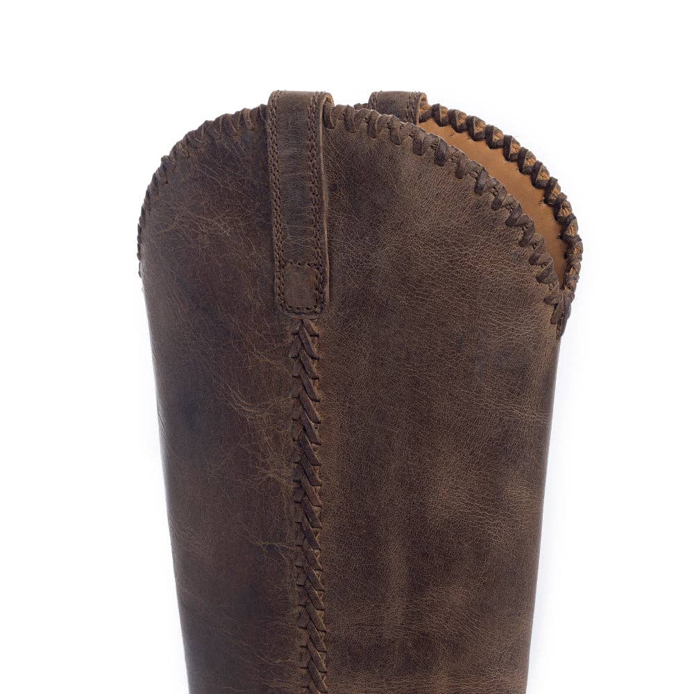 High Plains Stitched Leather Boots: Brown / MINI PRE-PACK