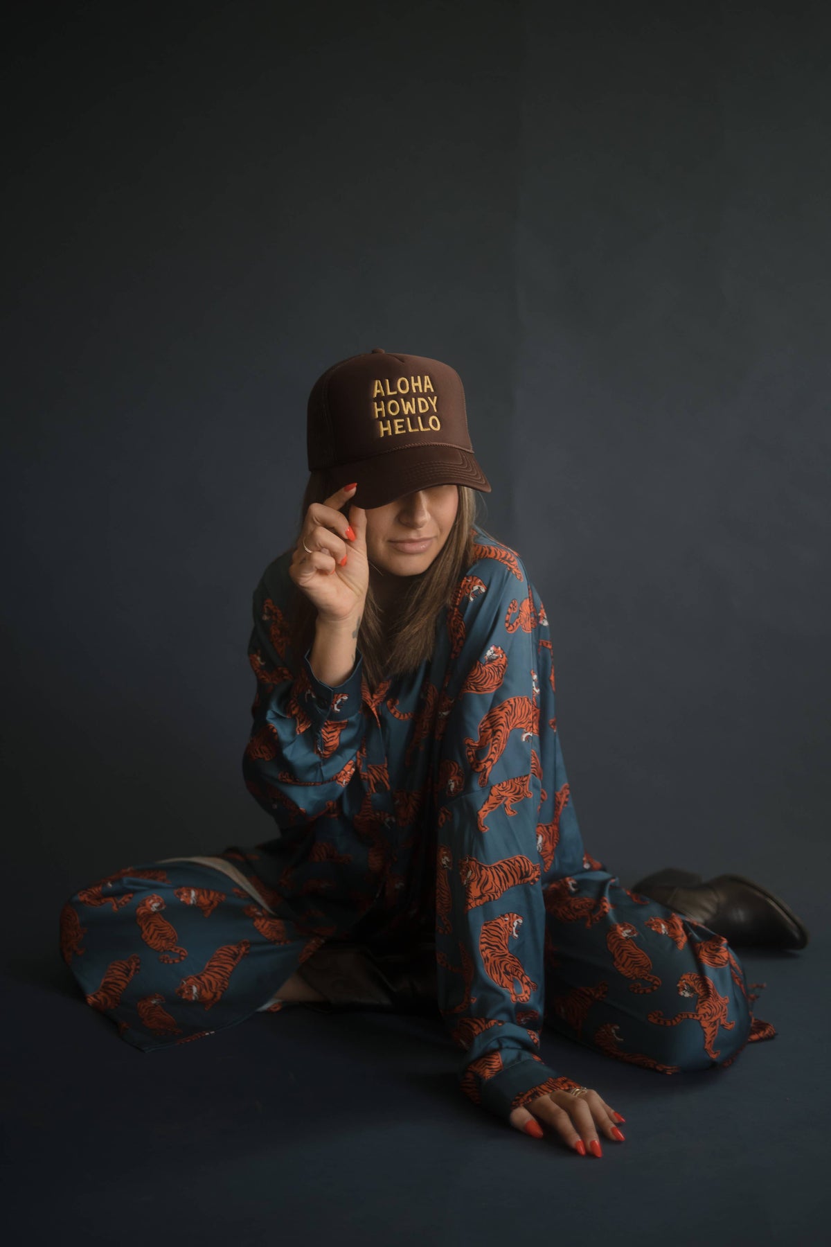 Aloha Howdy Hello hat 