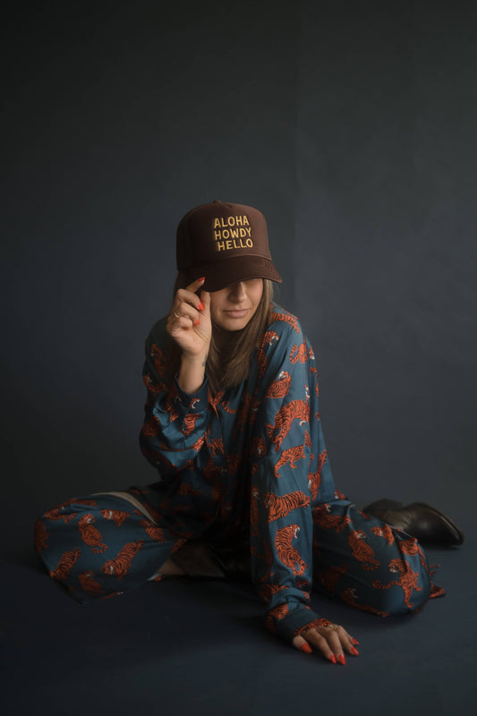 Aloha Howdy Hello hat 