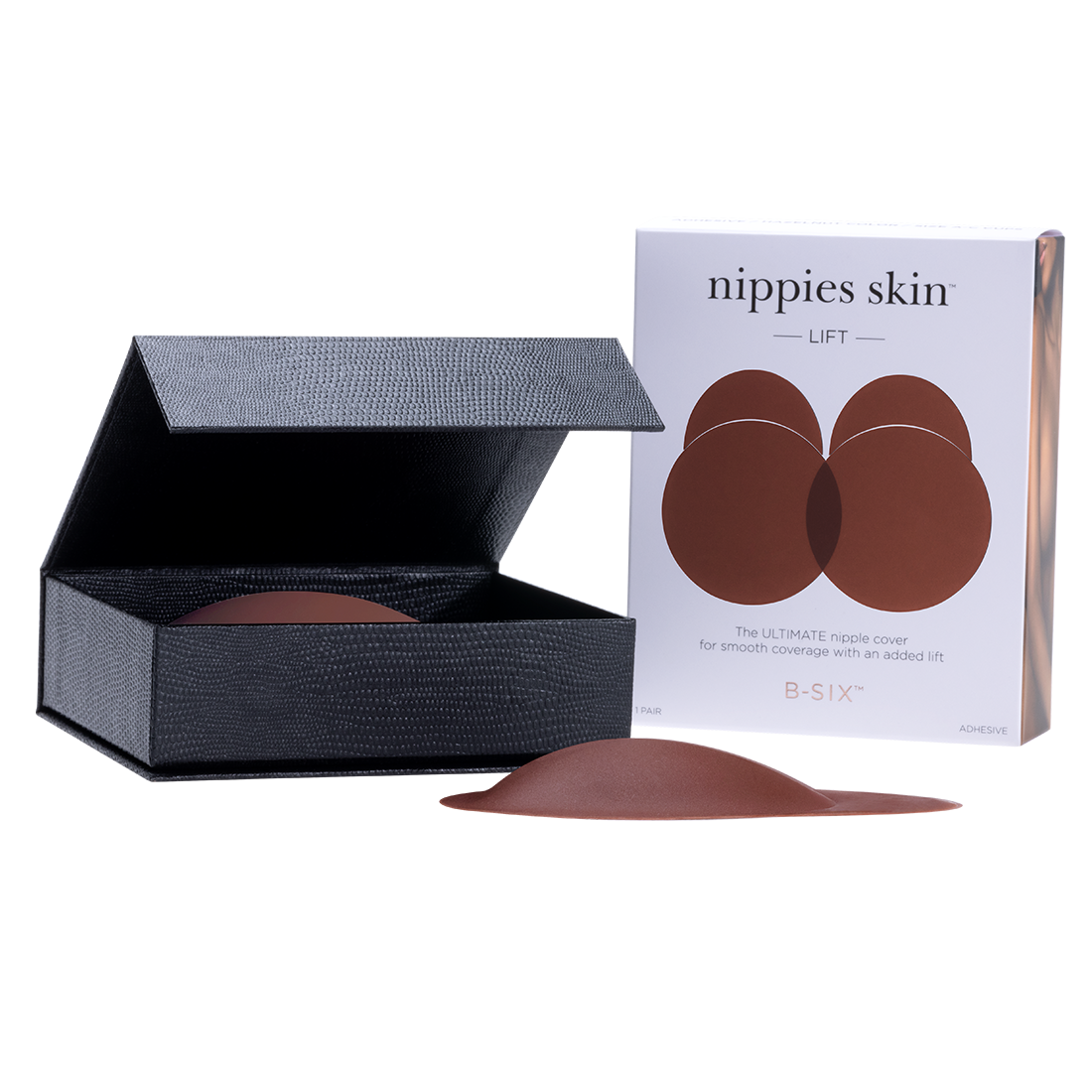 Nippies Skin Adhesive Nipple Covers with Lifting Tab: Caramel / Size 1