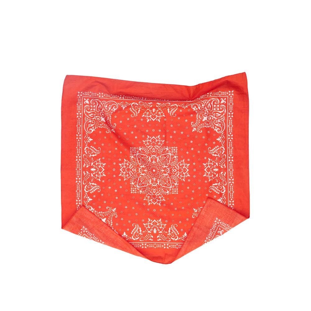 Rider's Moon Bandana in Red: Red / SINGLE