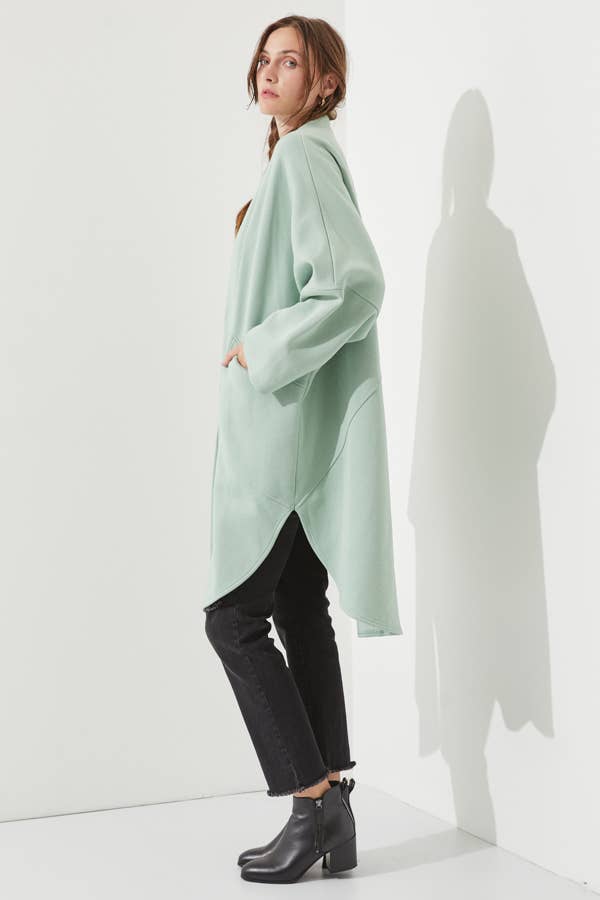 OVERSIZED KNIT CARDIGAN JJO5013: Black / S/M