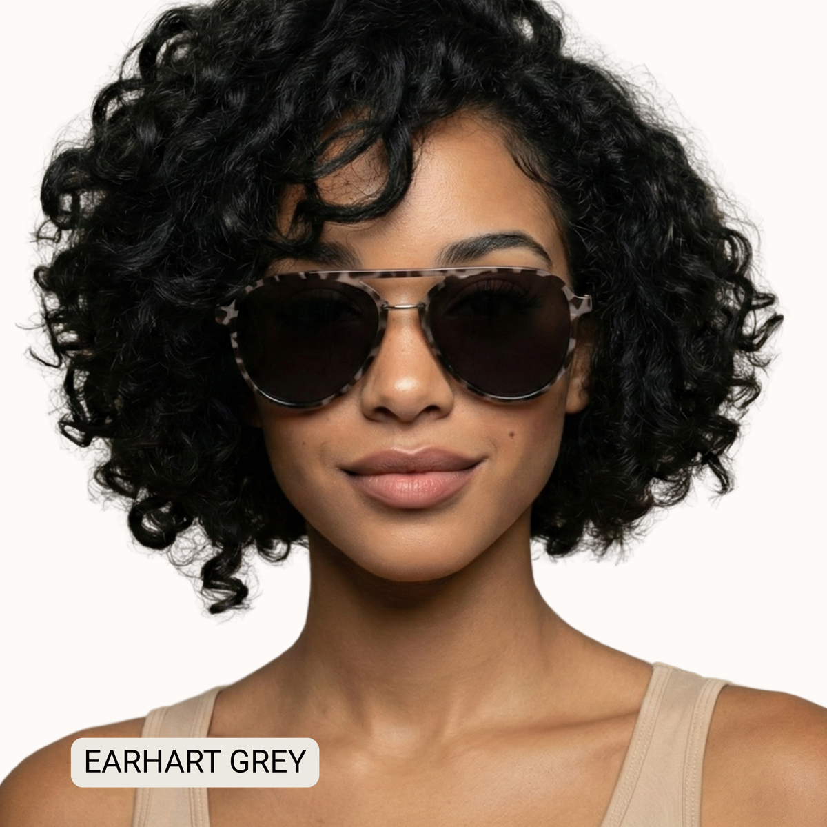 Earhart - Women’s Aviator Sunglasses–Polarized Everyday Chic: Grey