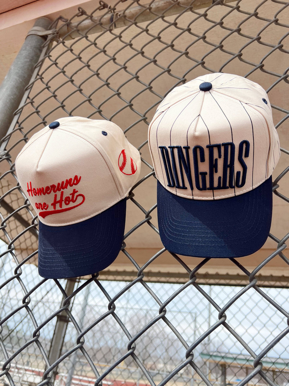 Dingers - Stripe Vintage Trucker Hat: Black