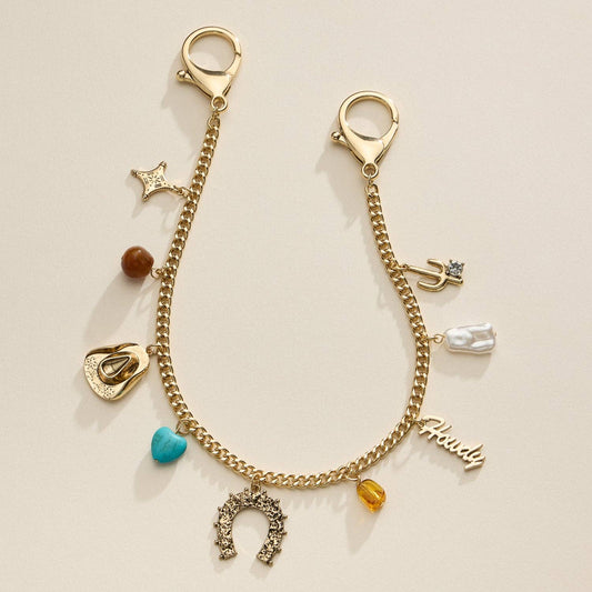 Faith and Love Charm Necklace - 18K Gold Dipped