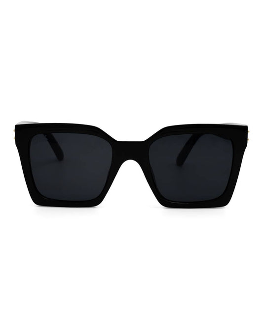 Wylie - Women's Oversized Square Sunglasses: Black